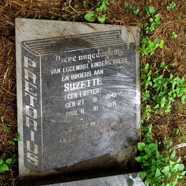 PRETORIUS Suzette nee LOTTER 1942-1971