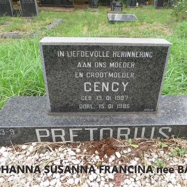 PRETORIUS Gency 1907-1986