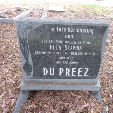 PREEZ Ella Sophia, du 1913-1968