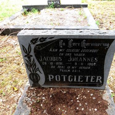 POTGIETER Jacobus Johannes 1891-1966