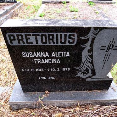 PRETORIUS Christian Rudolph 1908-1968 & Susanna Aletta Francina 1914-1975_2