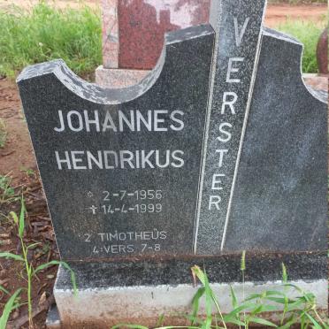 VERSTER Johannes Hendrikus 1956-1999