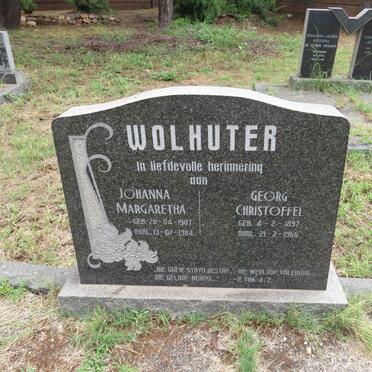 WOLHUTER Georg Christoffel 1897-1966 & Johanna Margaretha 1907-1984 