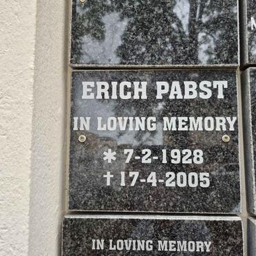 PABST Erich 1928-2005