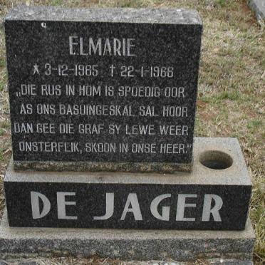 JAGER Elmarie, de 1965-1966