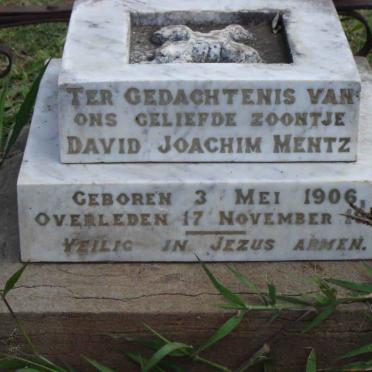 MENTZ David Joachim 1906-1906