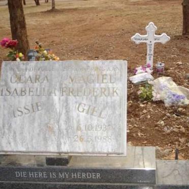 BEER Magiel Frederik, de 1937-1988 &amp; Clara Isabeula