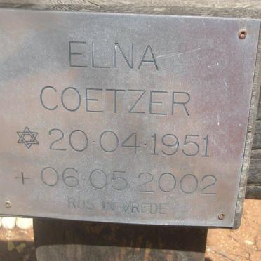 COETZER Elna 1951-2002