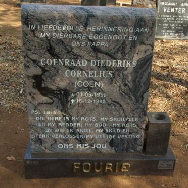 FOURIE Coenraad Diederiks Cornelius 1959-1998