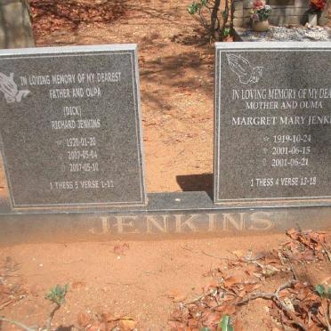 JENKINS Richard 1920-2007 &amp; Margret Mary 1919-2001
