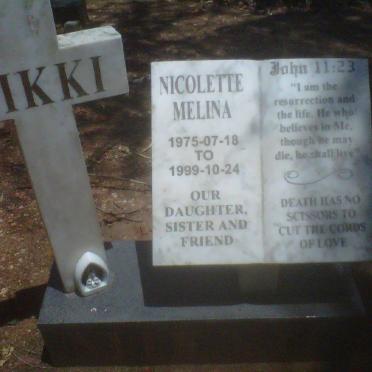 MELINA Nicolette 1975-1999