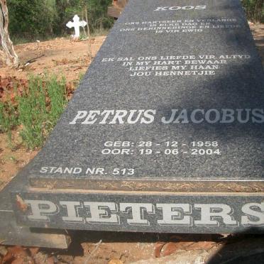 PIETERSE Petrus Jacobus 1958-2004