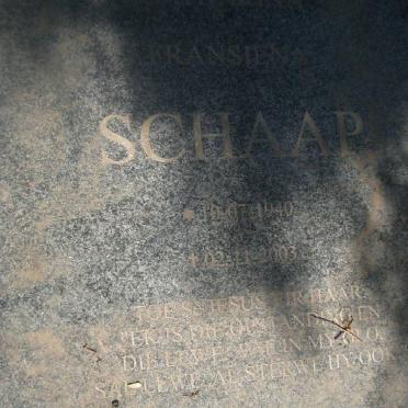 SCHAAP Catharina Fransiena 1940-2003 _1