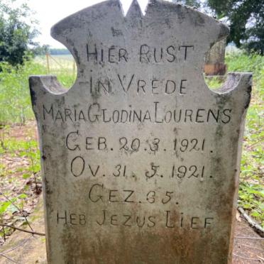 LOURENS Maria Glodina 1921-1921