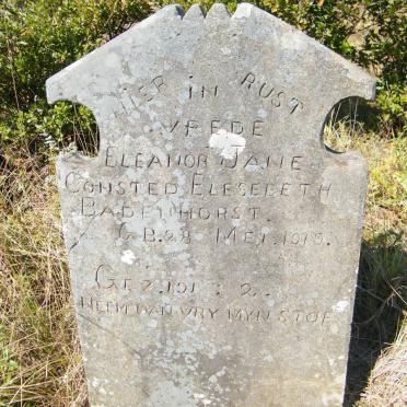 BADENHORST Eleanor Jane Consted Elesebeth 1919-