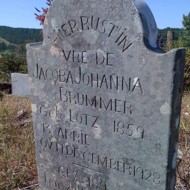 BRUMMER Jacoba Johanna nee LOTZ 1859-1928