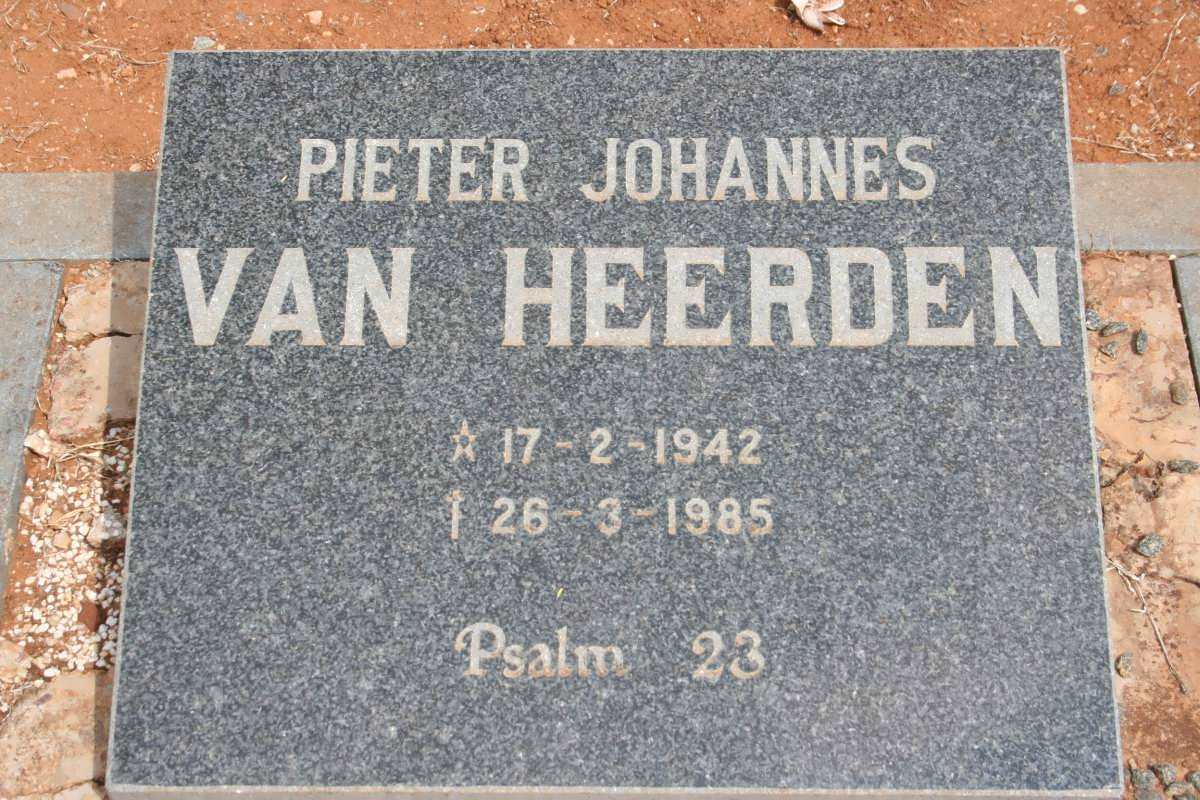HEERDEN Pieter Johannes, van 1942-1985