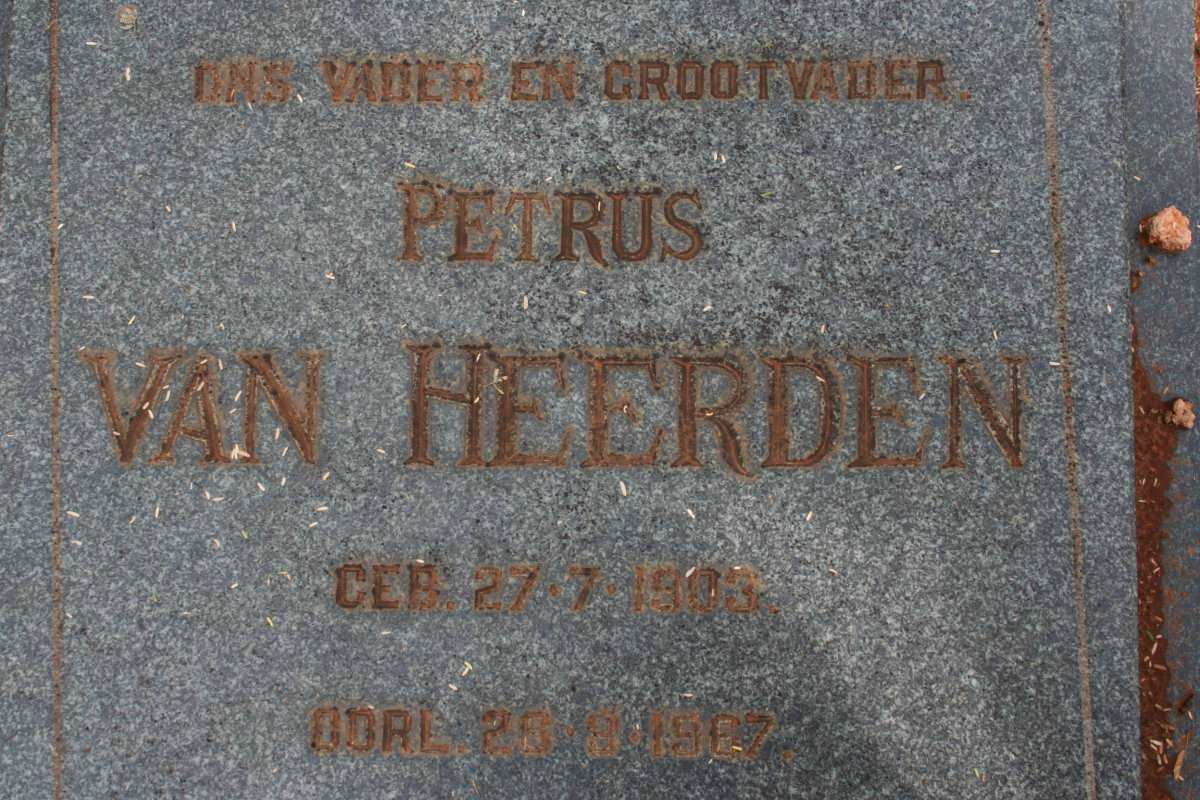 HEERDEN Petrus, van 1903-1987