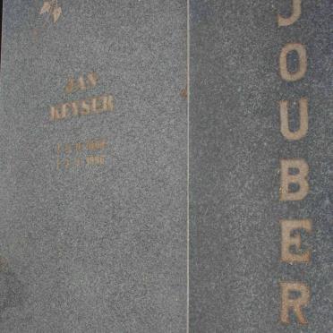 JOUBERT Jan Keyser 1908-1986 &amp; Martha Magdalena 1908-1982
