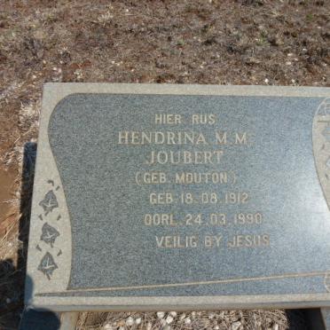 JOUBERT Hendrina M.M. nee MOUTON 1912-1990