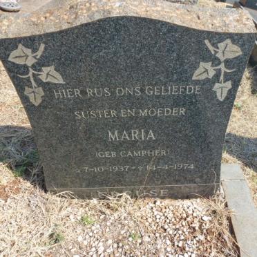 CROUSE Maria nee CAMPHER 1937-1974