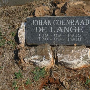 LANGE Johan Coenraad, de 1935-1988