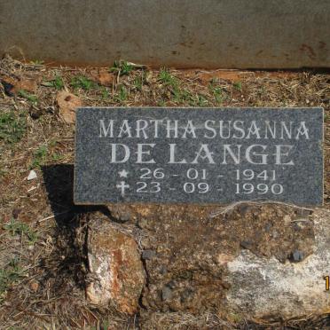 LANGE Martha Susanna, de 1941-1990