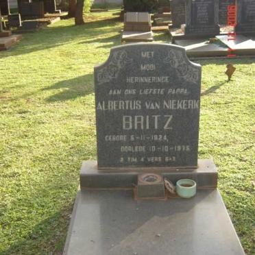 BRITZ Albertus van Niekerk 1924-1975