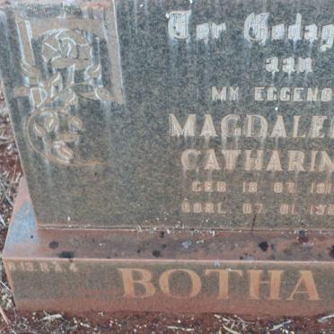 BOTHA Magdalena Catharina 1910-1989