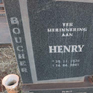 BOUCHER Henry 1926-2005