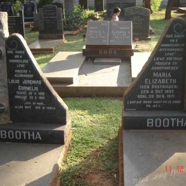 BOOTHA Louis Jeremias Cornelis 1892-1980 &amp; Maria Elizabeth OOSTHUIZEN 1897-1971 