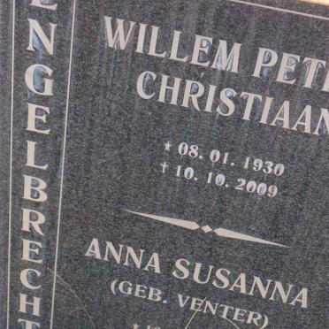 ENGELBRECHT Willem Petrus Christiaan 1930-2009 &amp; Anna Susanna VENTER 1932-