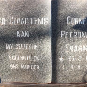 ERASMUS Cornelia Petronella 1933-1975