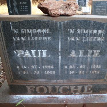 FOUCHE Paul 1906-1998 &amp; Alie 1908-1996