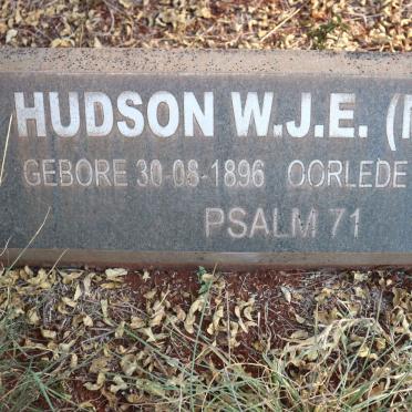 HUDSON W.J.E. 1896-1980