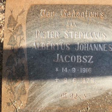 JACOBSZ Pieter Stephanus Albertus Johannes 1916-1979