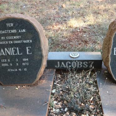 JACOBSZ Daniel E. 1914-1973 &amp; Engela W.C. ERASMUS 1917-1996