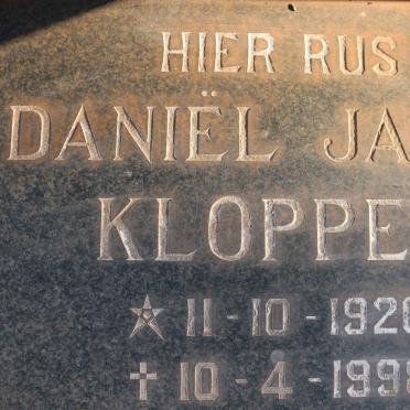 KLOPPER Daniel Jacob 1920-1998