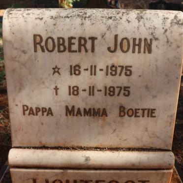 LIGHTFOOT Robert John 1975-1975