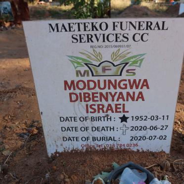 MODUNGWA Dibenyana Israel 1952-2020