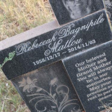 MATLOU Rebeccah Bagnipile 1958-2014