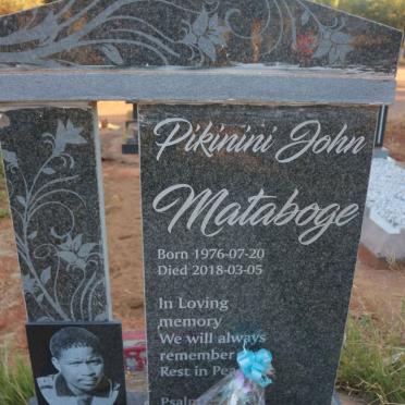 MATABOGE Pikinini John 1976-2018