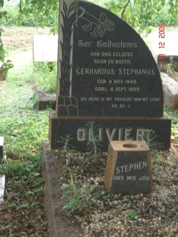 OLIVIER Gerhardus Stephanus 1945-1959