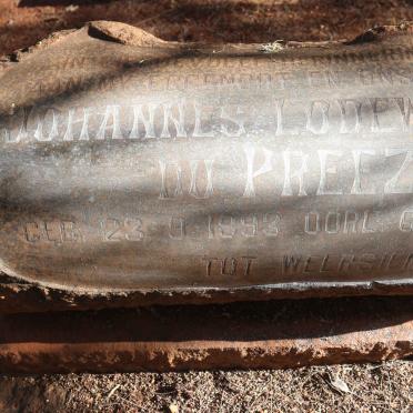 PREEZ Johannes Lodewicus, du 1893-1962