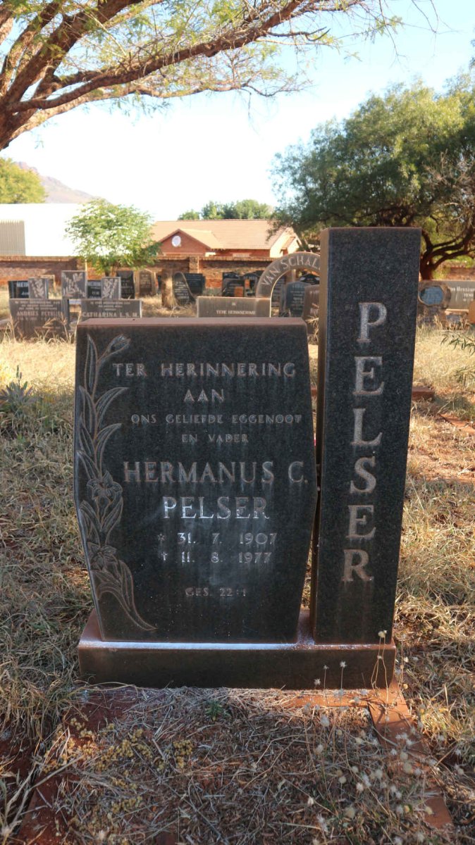 PELSER Hermanus C. 1907-1977