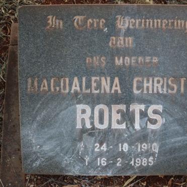 ROETS Magdalena Christina 1910-1985