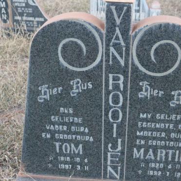 ROOIJEN Tom, van 1910-1997 &amp; Martie 1920-1992