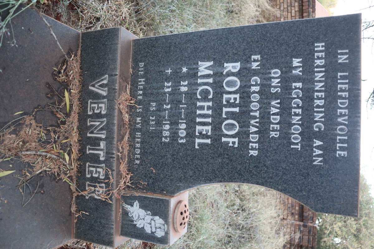 VENTER Roelof Michiel 1903-1982