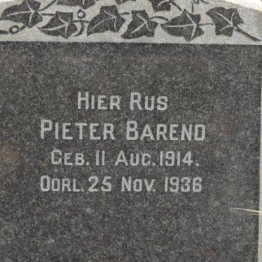 ERASMUS Pieter Barend 1914-1936