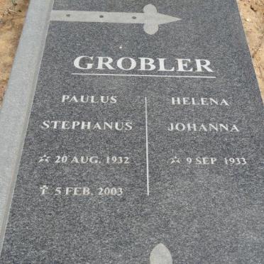 GROBLER Paulus Stephanus 1932-2003 &amp; Helena Johanna 1933-